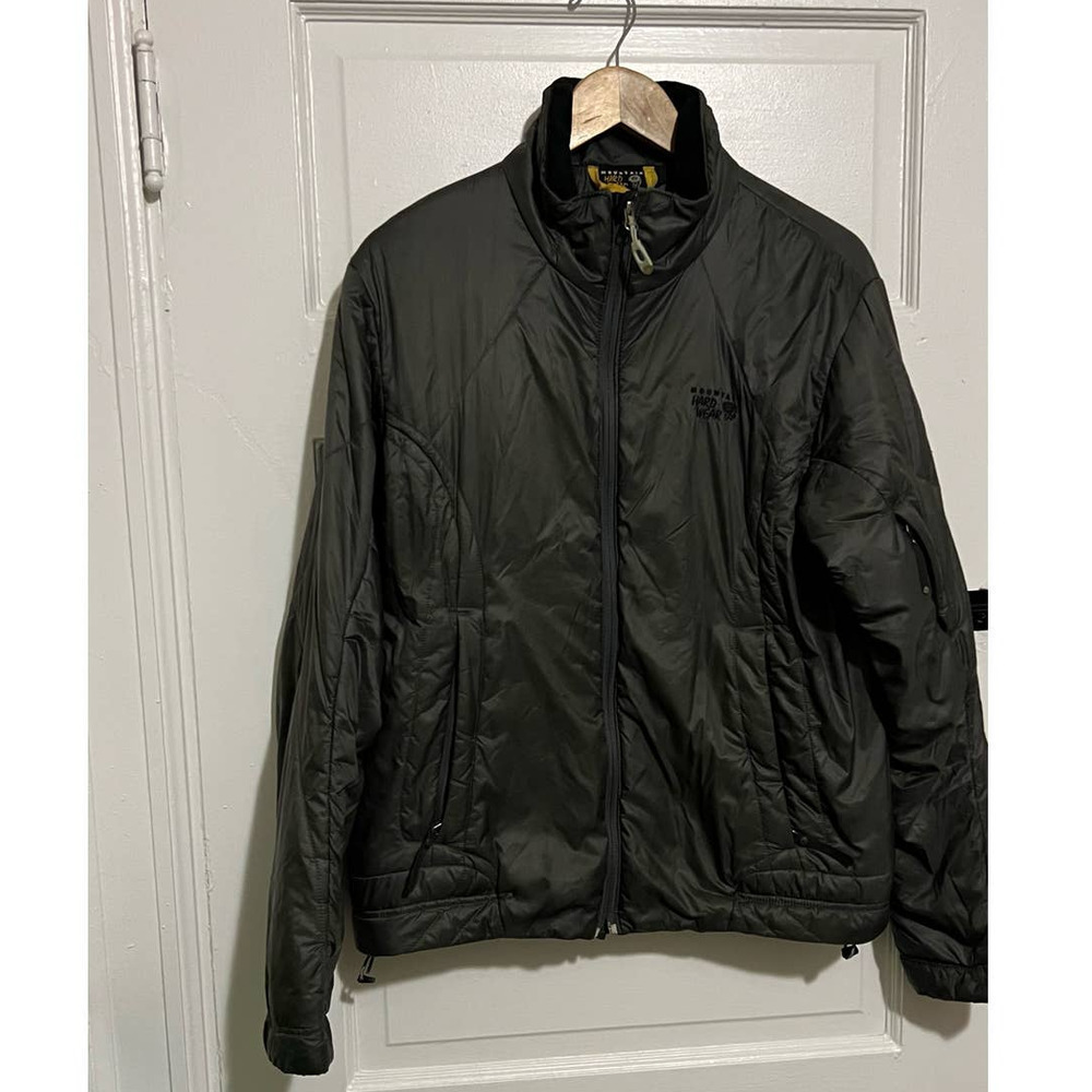 Mountain Hardwear dark brown gray primaloft jacket coat M